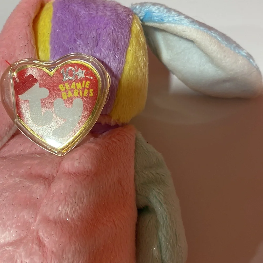 TY Easter Dippy pastel bunny.   New with tag and protector.   Bought in 2002 - Picture 4 of 6